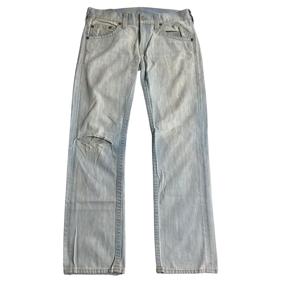 Vintage Men’s True Religion Bobby Lightwash Distressed Jeans